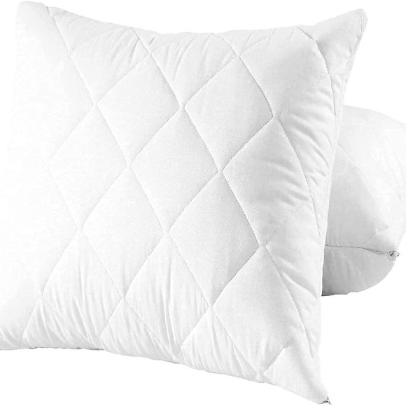 2 Pack Queen Quilted Microfiber Pillow Protectors 20x30 Extra Soft 5060545025420 - Picture 3 of 4